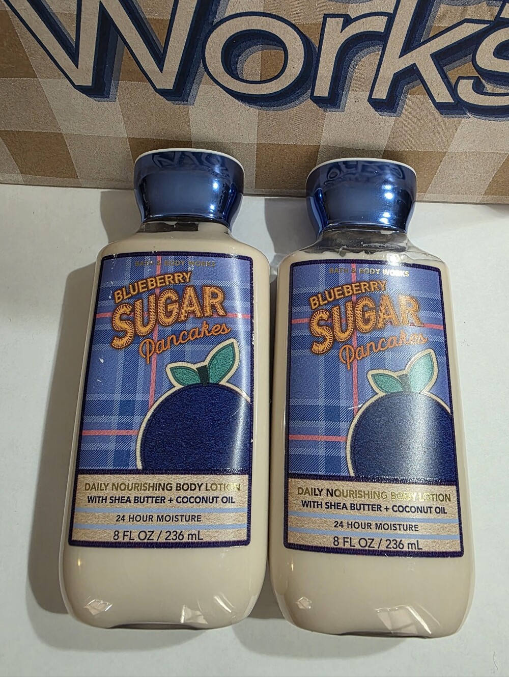 BATH AND BODY WORKS BLUEBERRY SUGAR PANCAKES BODY LOTION X3